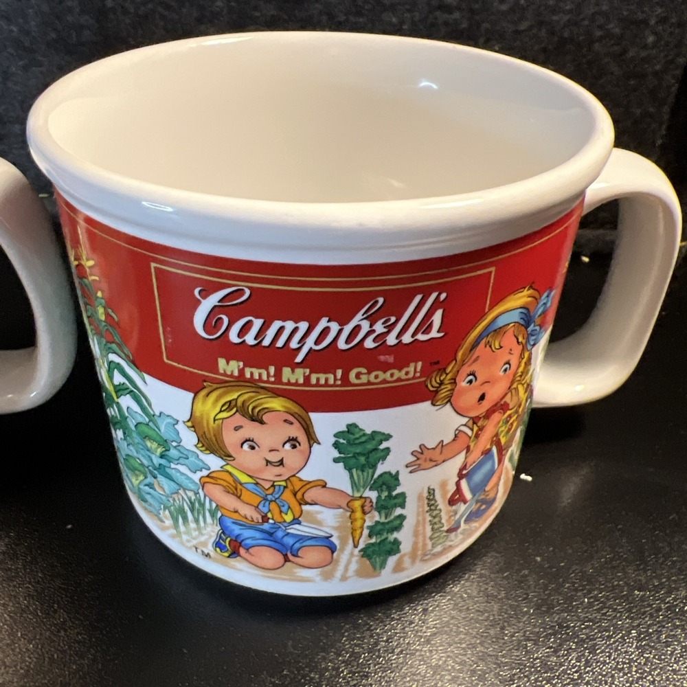 1999 Campbell's Homestyle M'm M'm Good Soup Bowl Mugs Westwood Vintage Set Of 2 - Picture 5 of 13